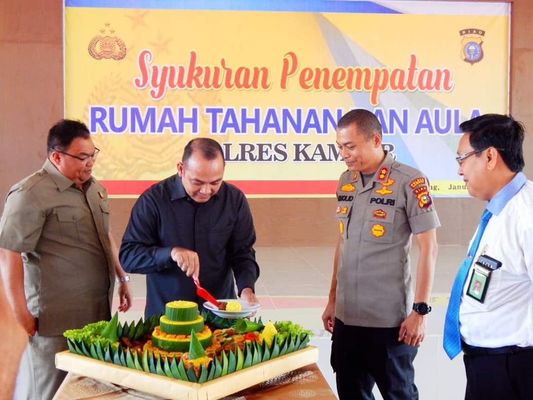 Polres Kampar laksanakana Syukuran Penempatan Rumah Tahanan dan Aula Yang Baru