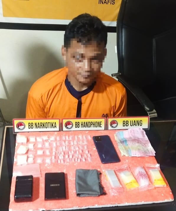 Sat Narkoba Polres Inhil dan Polsek Kemuning Tangkap Pengedar Narkoba