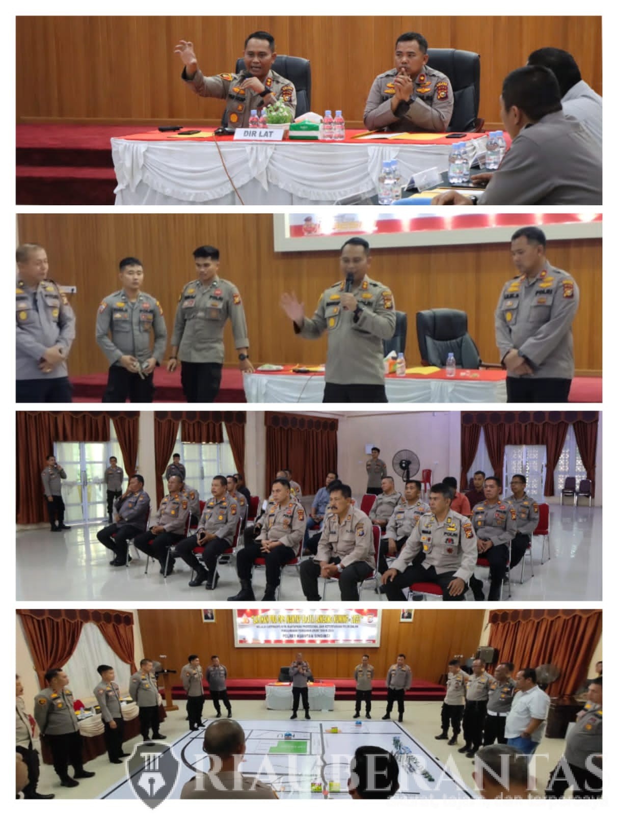 Polres Kuansing Gelar Gladi Posko dan Tactical Floor Game (TFG) dalam Rangka Persiapan Operasi Mantap Brata Lancang Kuning 2023