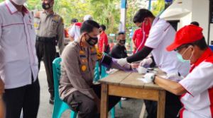Ratusan Personel Polres Inhu Donorkan Darah, PMI Inhu Ucapkan Terima Kasih