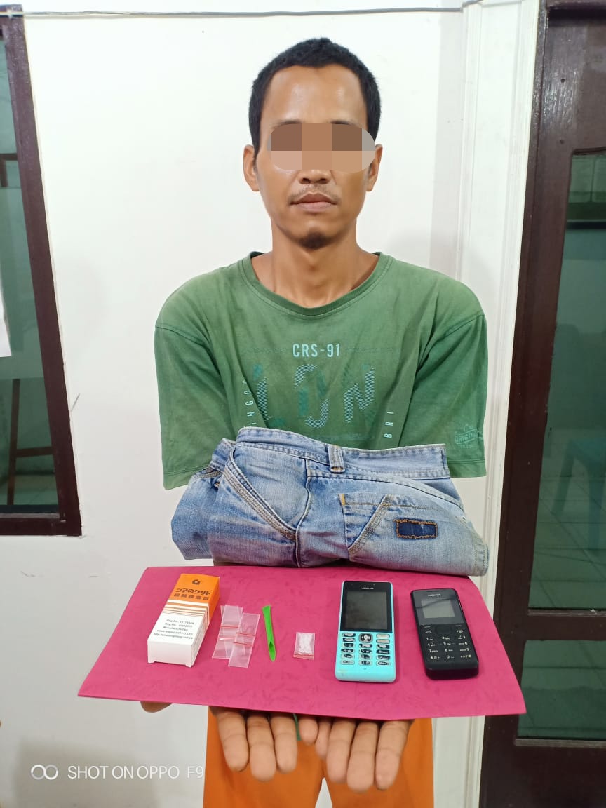 Satresnarkoba Polres Inhu Bekuk Pengedar Sabu