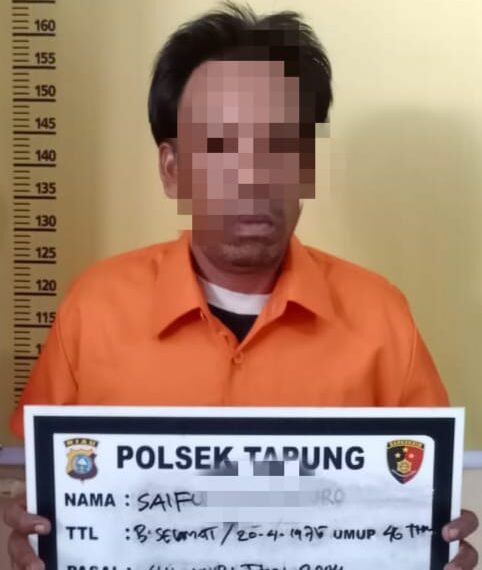 Lakukan KDRT Terhadap Istrinya, Pria ini Dilaporkan dan Diamankan Polsek Tapung