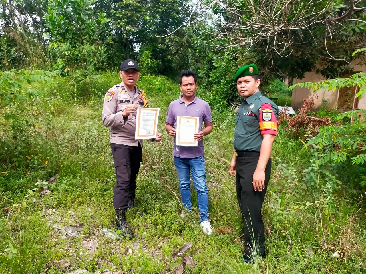 Polsek Pangkalan Patroli Bersama TNI  Cegah Karhutlah Dengan Patroli