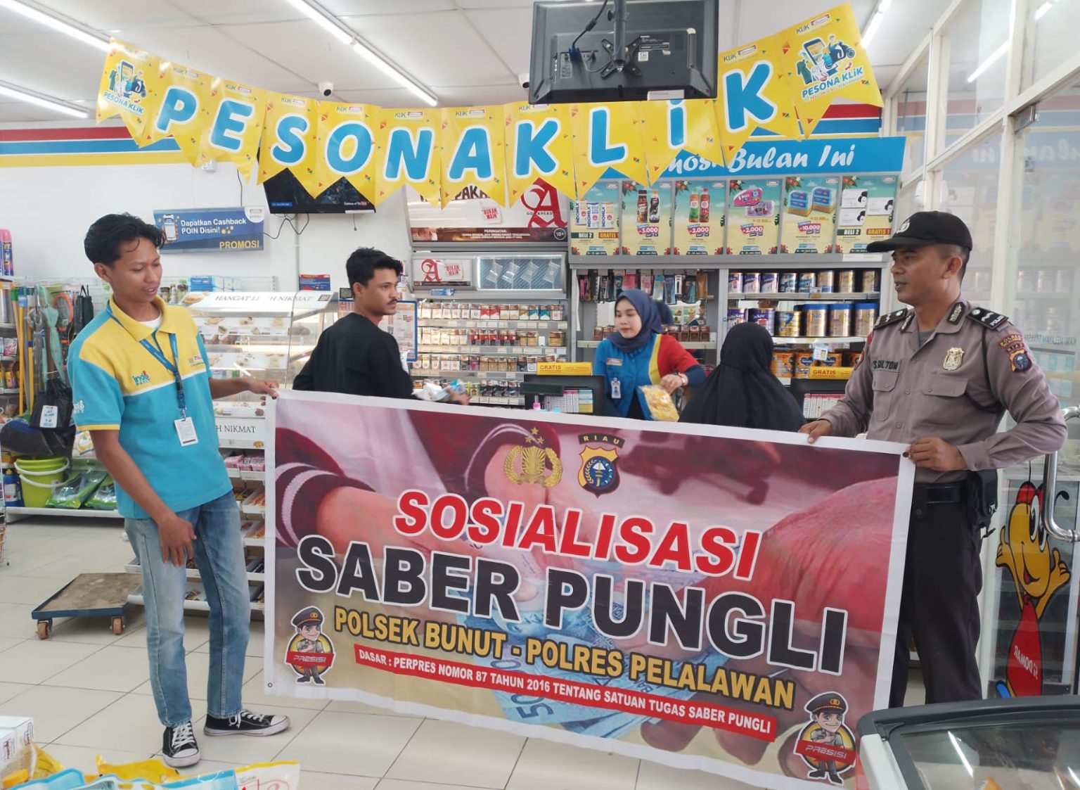 Polsek Bunut Cegah Pungli di Tengah Masyarakat