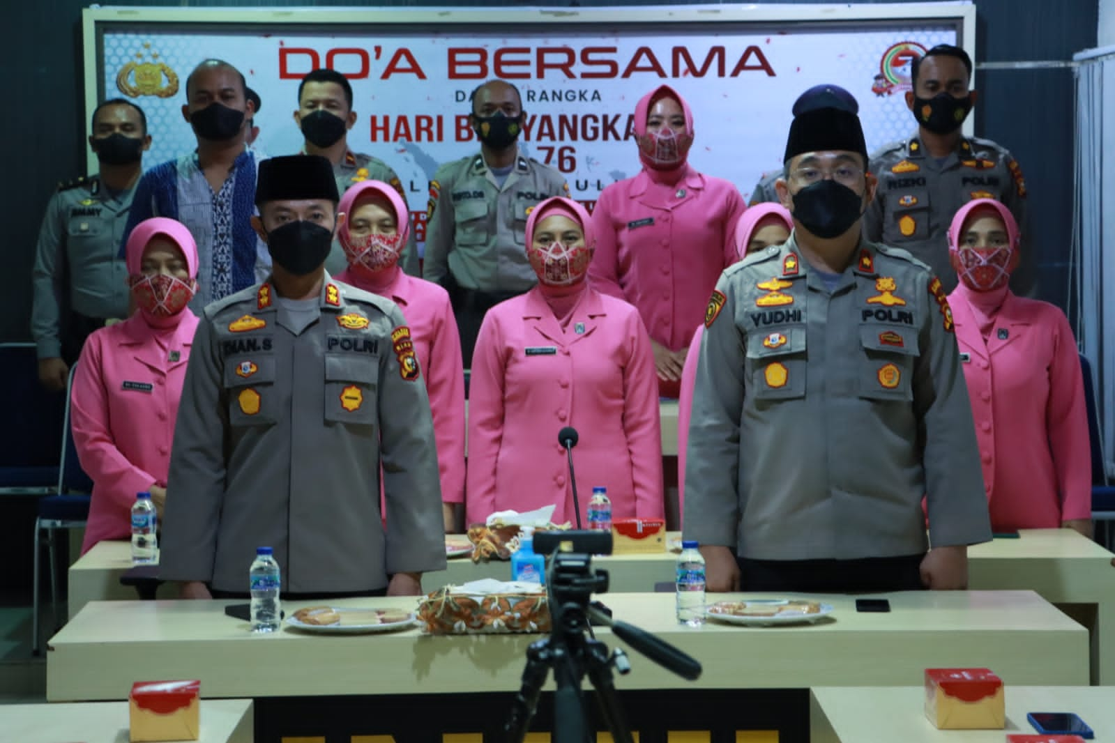 HUT Bhayangkara, Polres Inhil Laksanakan Doa Bersama