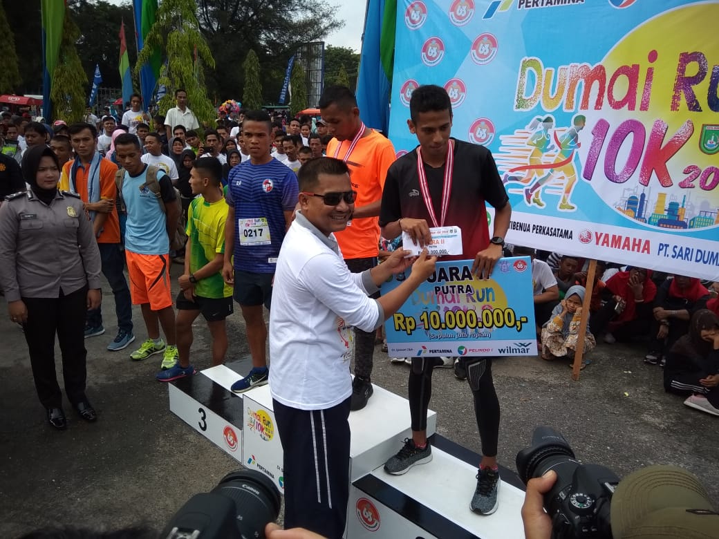 Kapolres Dumai Hadiri Dumai Run 10K Tahun 2018 Dalam Rangka Hari Olahraga Nasional