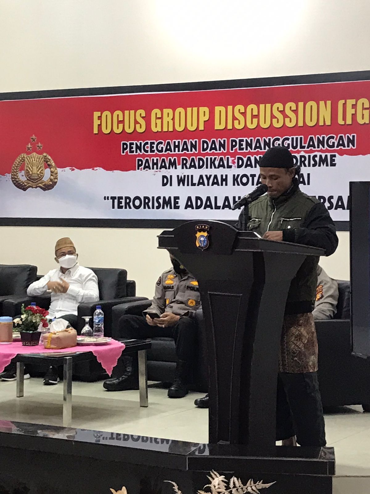 Polres Dumai Gelar FGD Penanggulangan Terorisme, Eks Napiter : Paham Radikal Rusak Keutuhan NKRI