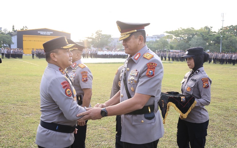 Kapolda Riau Pimpin Sertijab, Wakapolda Resmi Dijabat Brigjen Hengki Haryadi
