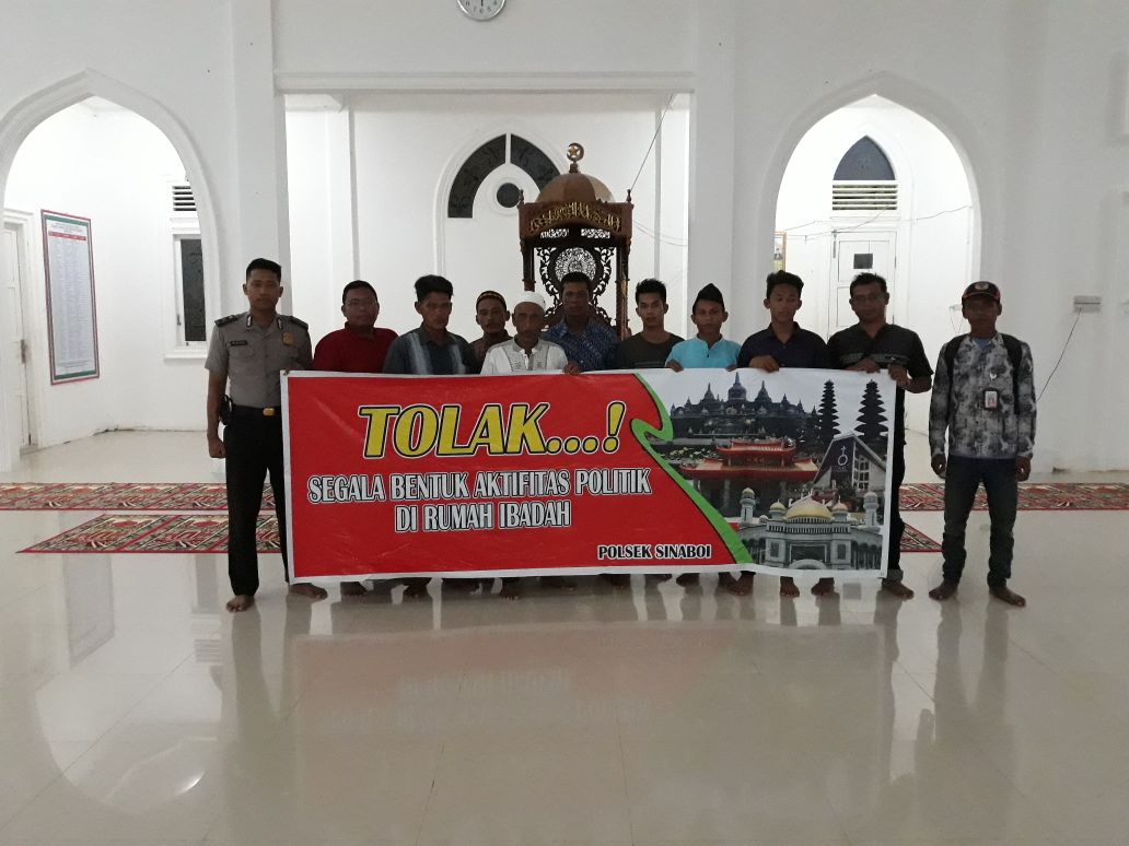 Polsek Sinaboi Laksanakan Kegiatan Satgas Cyber Nusantara Di Mesjid Annur Kabupaten Rohil
