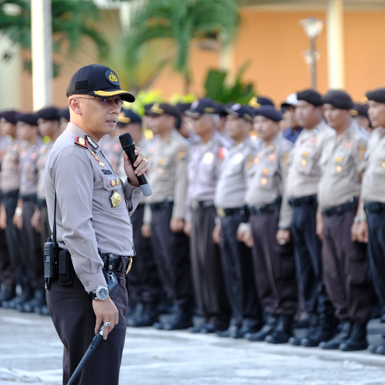 Kapolresta Pekanbaru Pimpin Pengamanan Aksi Unjuk Rasa BEM SE_RIAU