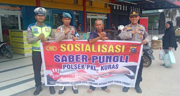 Polsek Pangkalan Kuras Kembali Sosialisasi Saber Pungli