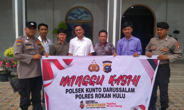 Giat Minggu Kasih Polsek Kunto Darussalam Terima Saran Dan Kritikan Gereja HKBP Resort Sei Intan Pecandang