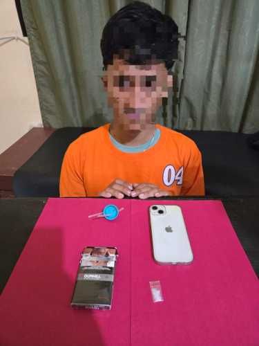 Polsek Kempas Amankan Pelaku Penyalahgunaan Narkotika Jenis Shabu