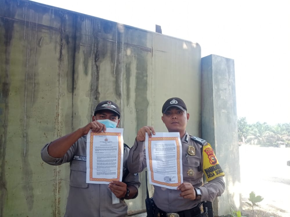 Polsek Pangkalan Kuras Terus Lakukan Patroli Himbauan Larangan Karhutla