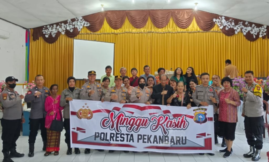 Minggu Kasih Bersama Polresta Pekanbaru : Mendekatkan Diri Dengan Masyarakat