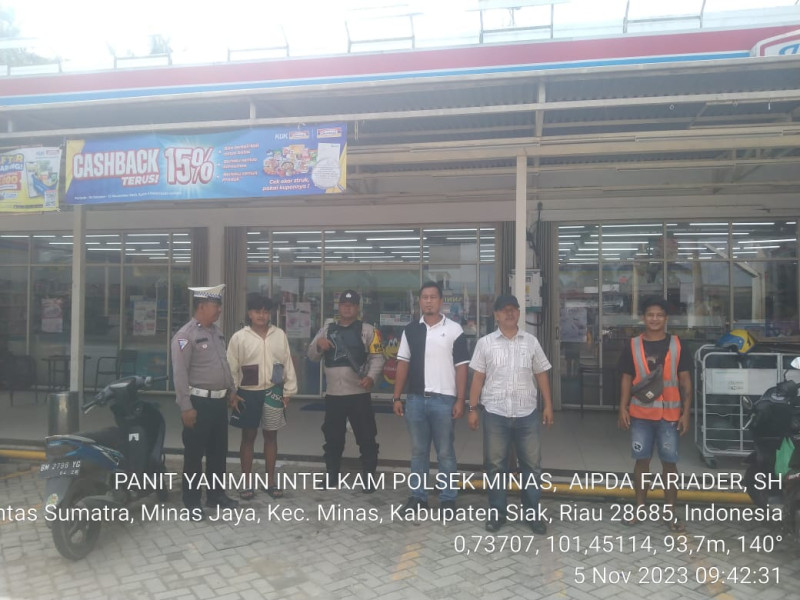 Antisipasi Tindak Kejahatan Dan Laka Lantas, Polsek Minas - Polres Siak Giat KRYD Dan Patroli Blue Light