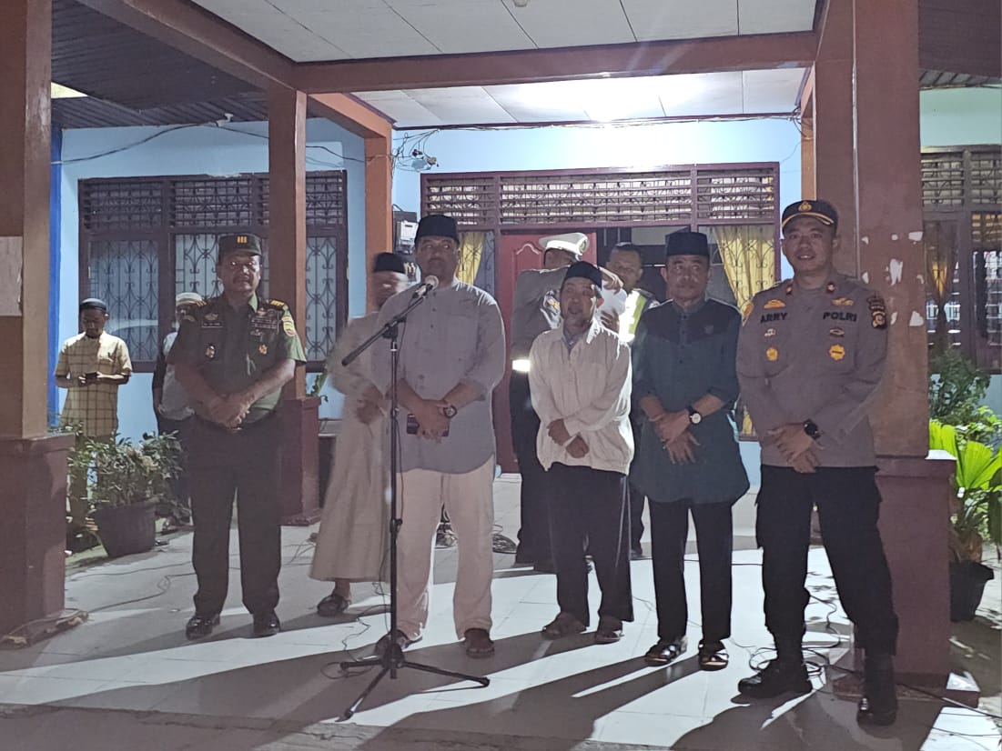 Polsek Tualang Turunkan Personel Pengamanan Malam Pawai Takbiran Idul Adha 1444 H/2023.