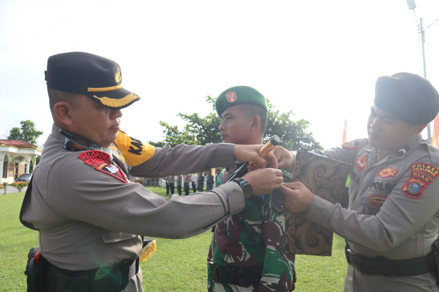 Kapolres Pelalawan Pimpin Gelar Pasukan Operasi Patuh Lancang Kuning 2023