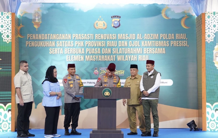 Kapolri Resmikan Masjid Al-Adzim Polda Riau, Perkuat Community Policing Lewat Satgas PHK dan Ojol