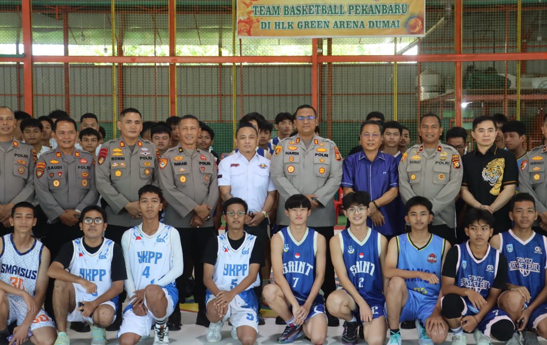 Basketball Cup Polres Dumai 2025 Berlangsung di Gor Basket Kelenteng Hock Liong Kiong