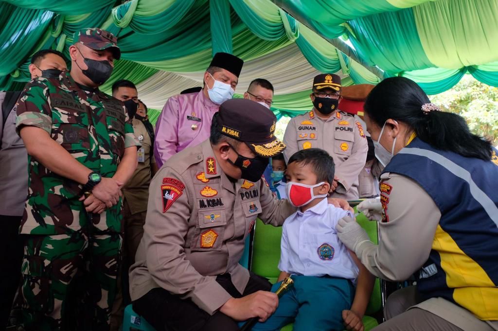 Gaspol Percepatan Vaksin, Kapolda Riau : Untuk Menyelamatkan Rakyat Dari Tranmisi Covid-19, Yakni Omicron 