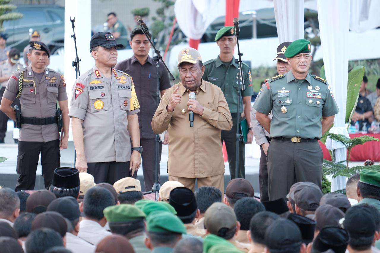 Apel Akbar Tiga Pilar Menguatkan Sinergitas TNI-Polri Dan Aparatur Sipil Negara