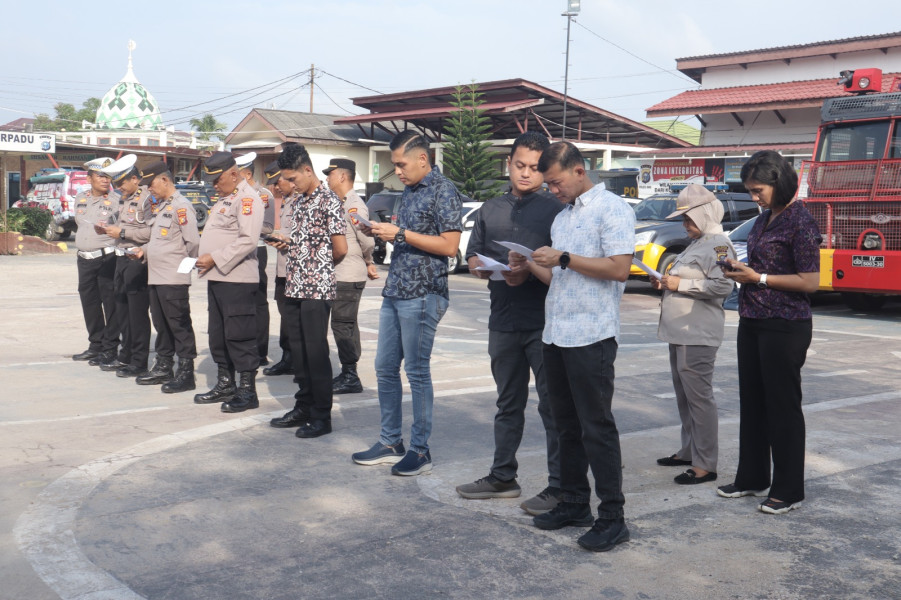 Inovasi Kapolres Inhu, Personel Polres dan Polsek Wajib Lantunkan Asmaul Husna Sebelum Bertugas