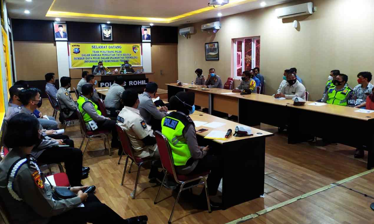 Tim Puslitbang Polri Lakukan Penelitian Tata Kelola SDP di Polres Rokan Hilir