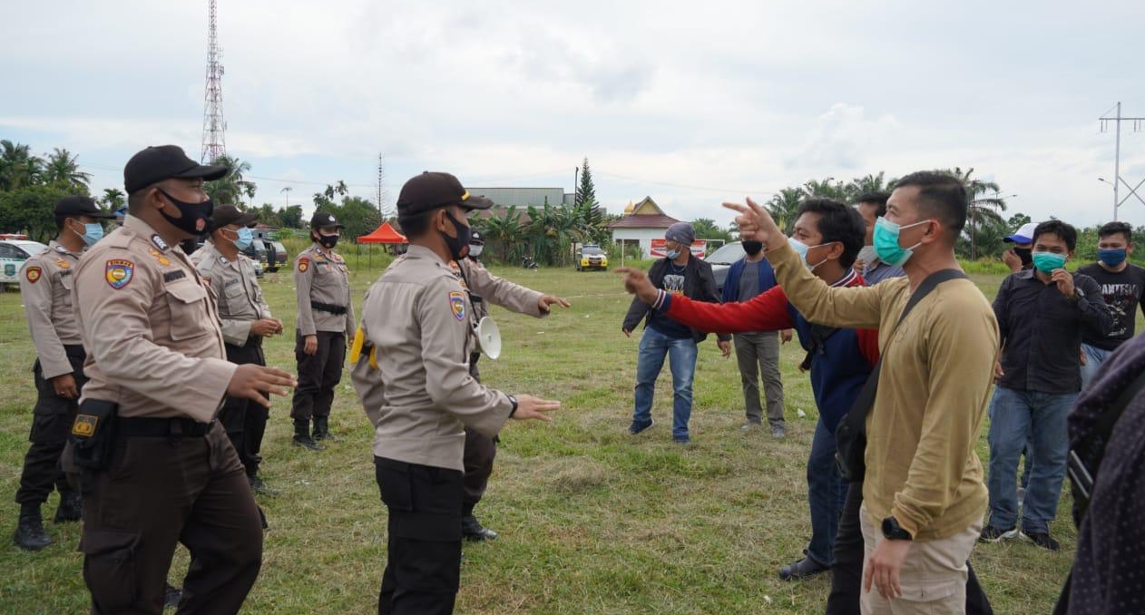 Sukseskan Pengamanan Pilkada Tahun 2020, Polres Siak Gelar Simulasi Sispamkota