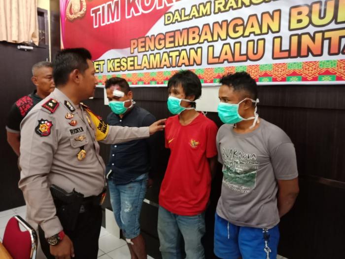 Tiga Gembong Curanmor Berhasil Diringkus Polsek Tambang