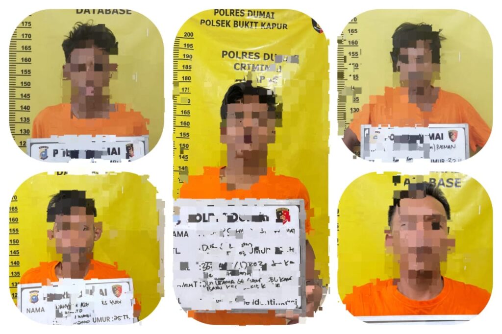 Kriminal Berantai, Komplotan Maling Gasak HP Pekerja Bengkel di Kampung Baru Dumai