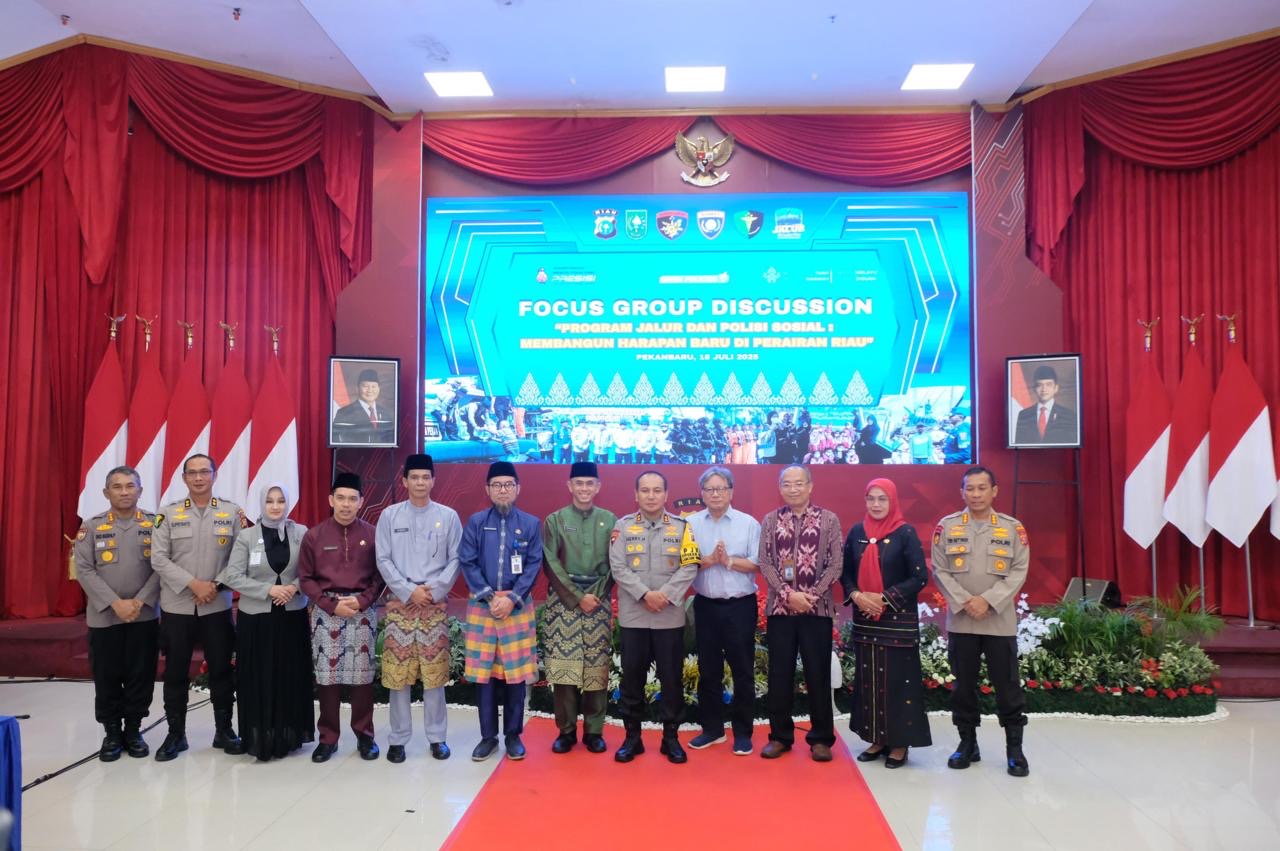 Polda Riau Gelar FGD Program JALUR Bersama Forkopimda, Tingkatkan Kesejahteraan Masayarakat Wilayah Pesisir