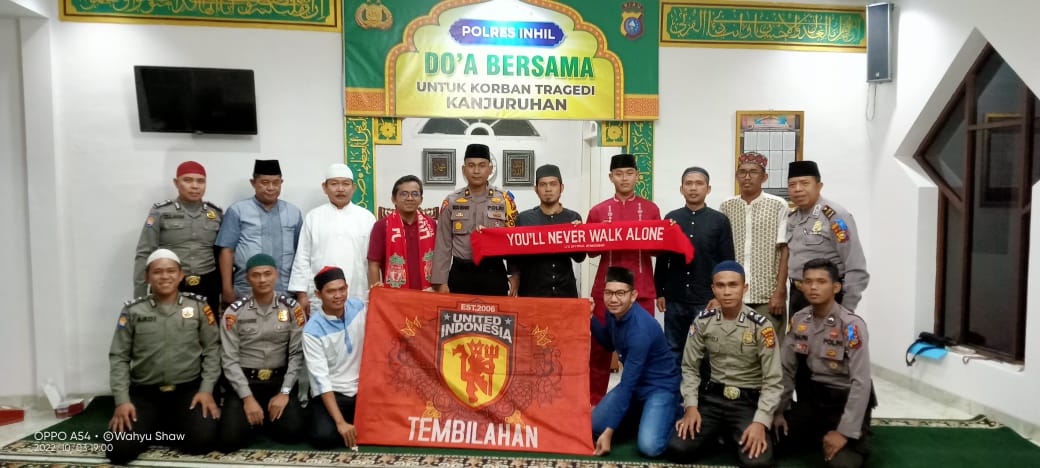 Bersama Fans Club Bola, Polres Inhil Gelar Do