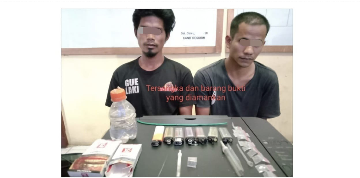 Miliki Narkoba, Dua Warga Pematang Reba Di Ringkus Polisi