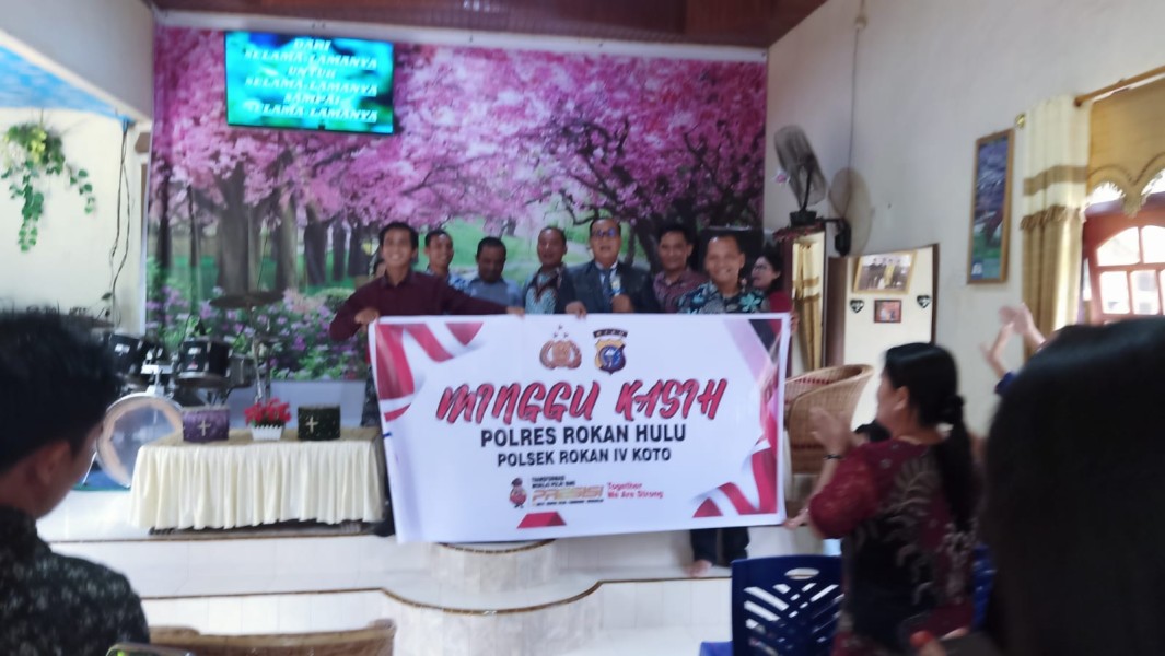 Komit Jadi Polri Presisi Lindungi Dan Ayomi Semua Masyarakat, Polres Rohul Bersama Polsek Jajaran Gelar Program Minggu Kasih