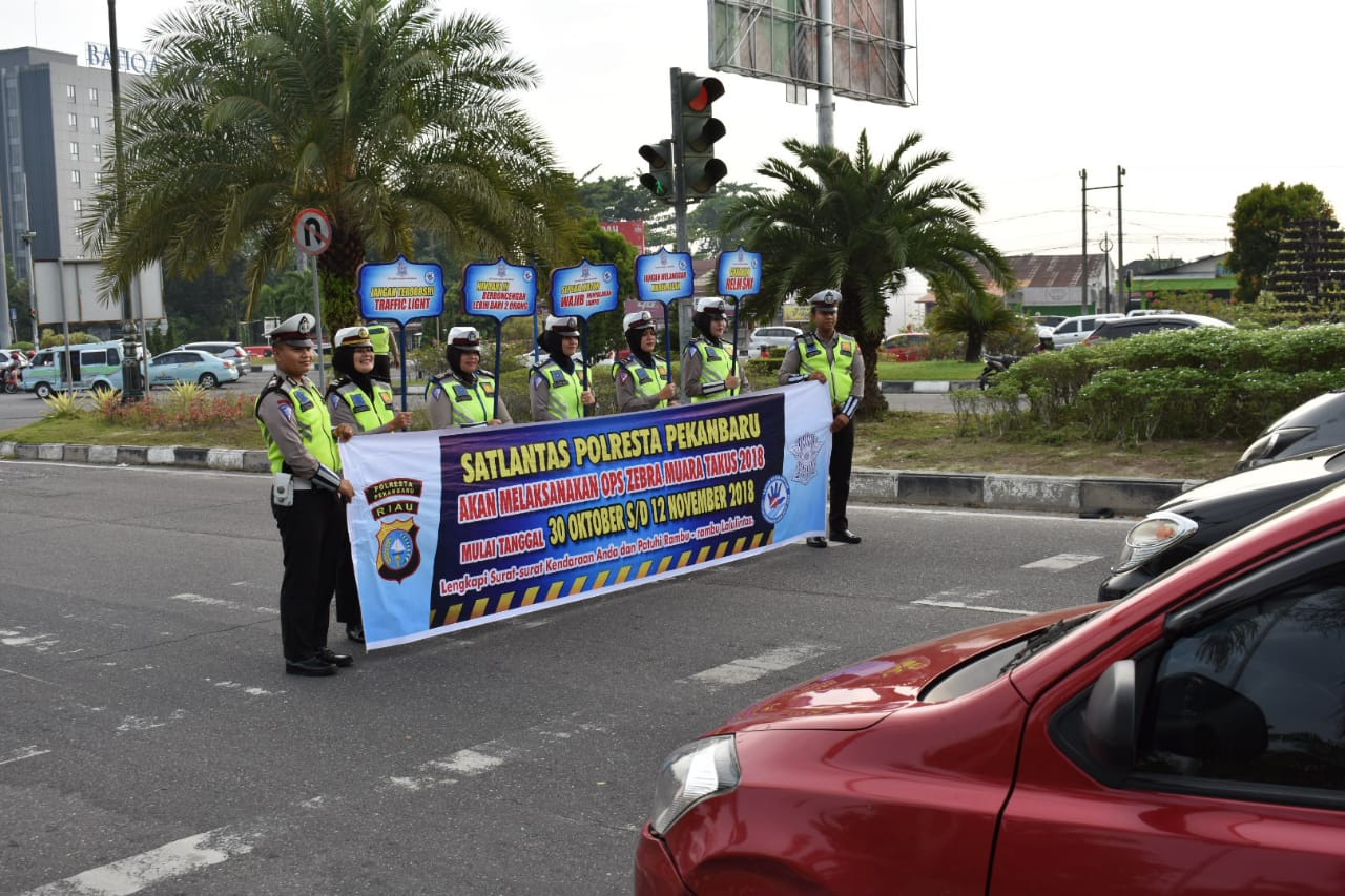 Jelang Ops Zebra, Satlantas Polresta Pekanbaru Ingatkan Pengendara