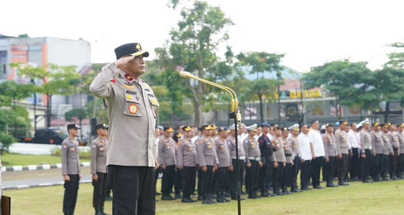 Apel Terakhir Wakapolda Riau, Brigjen Jossy Sampaikan Pesan Perpisahan
