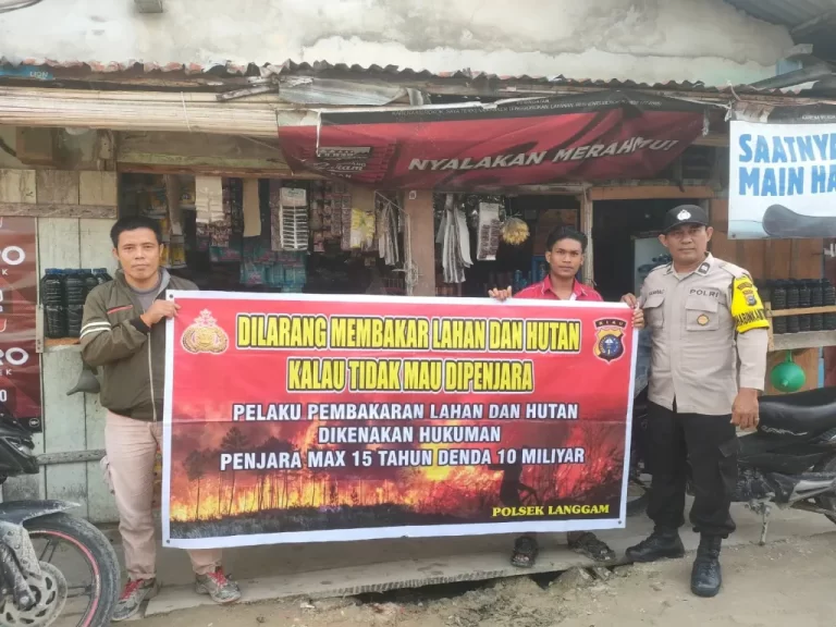 Polisi Langgam Berikan Himbauan Cegah Karhutla