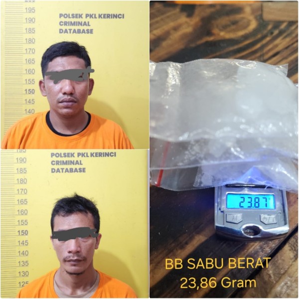 Dua Pengedar Narkoba Berhasil Diamankan Polsek Pangkalan Kerinci 