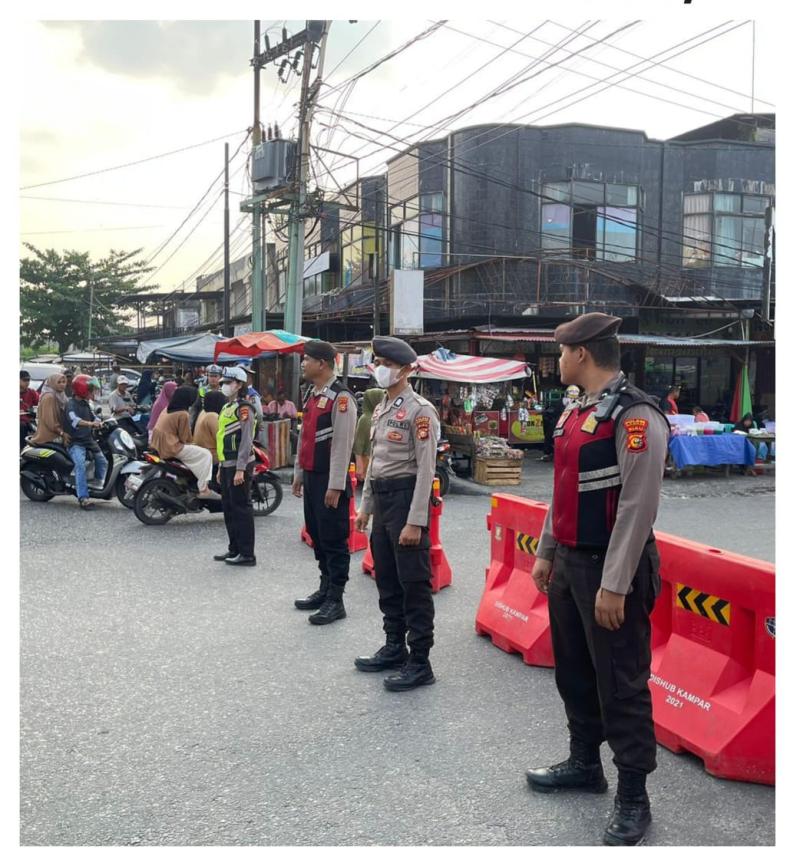 Kapolres Kampar Laksanakan Gatur Lalin Serta Pengamanan Ramadhan