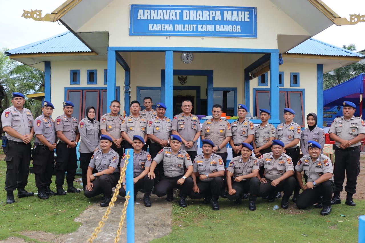 Kapolres Inhil Melaksanakan Syukuran Dalam Rangka Hut Polairud Ke-69 Tahun 2019 