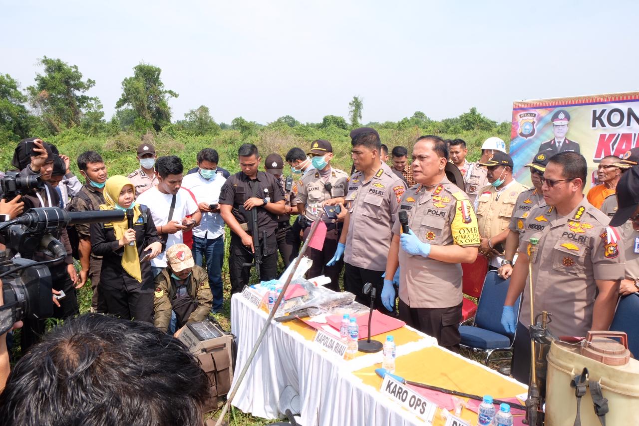 Kapolda Riau: PT SSS Tersangka Koorporasi Kebakaran Hutan
