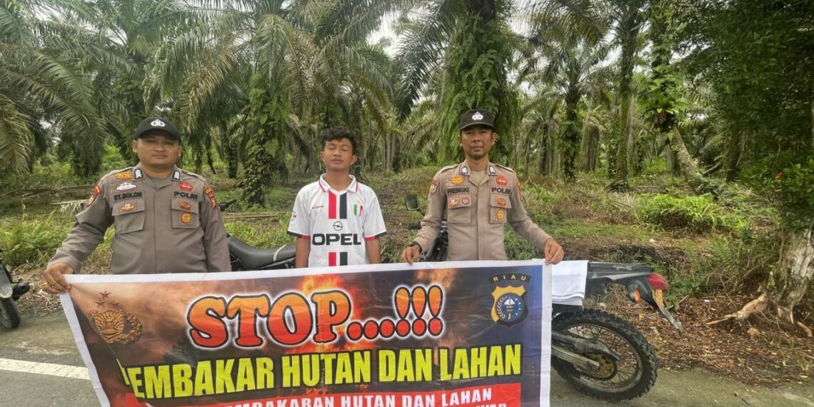 Polsek Teluk Meranti Sosialisasikan Maklumat Kapolda Riau untuk Cegah Karhutla