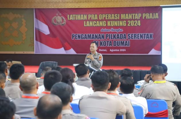 Latihan pra Operasi Mantap Praja Lancang kuning 2024 Bertujuan Untuk Pengamanan Pilkada