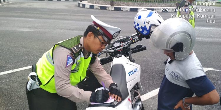 Dua Hari Berjalan, Polres Kampar Tilang 112 Pelanggar