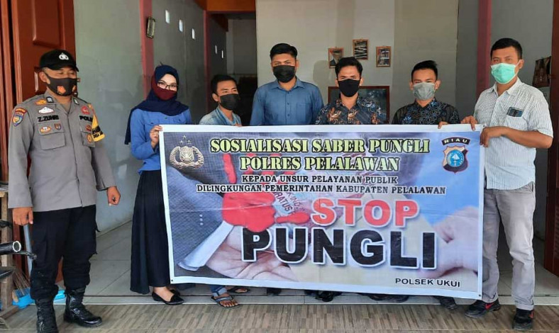 Polsek Ukui Ajak Masyarakat Perangi Pungli dan Hoax