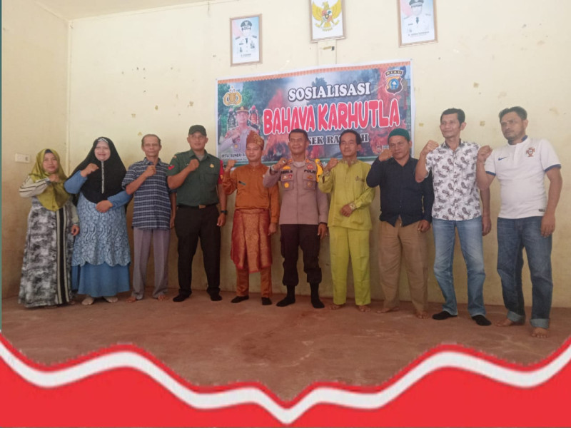 Gelar Sosialisasi, Kapolsek Rambah Ajak Masyarakat Untuk Melestarikan Hutan & Hindari Karhutla