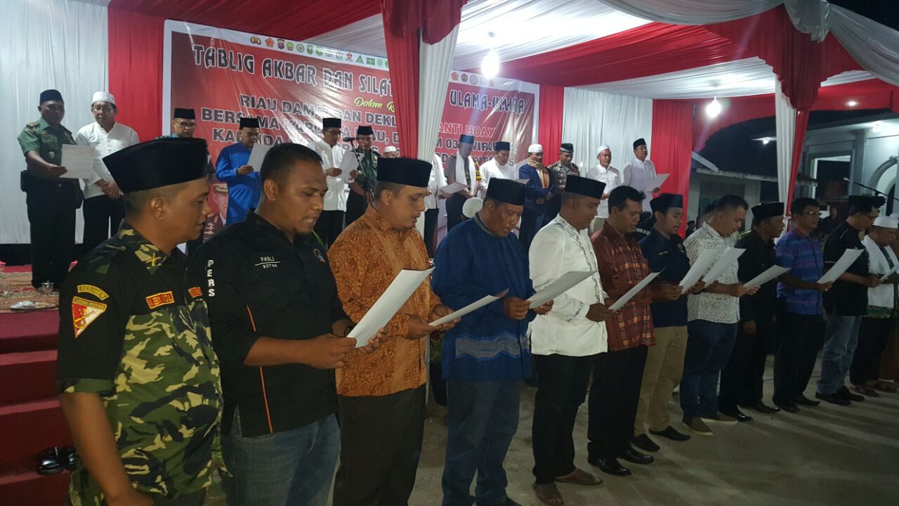 Demo Damai Ummat Islam Inhil berlangsung aman dan damai