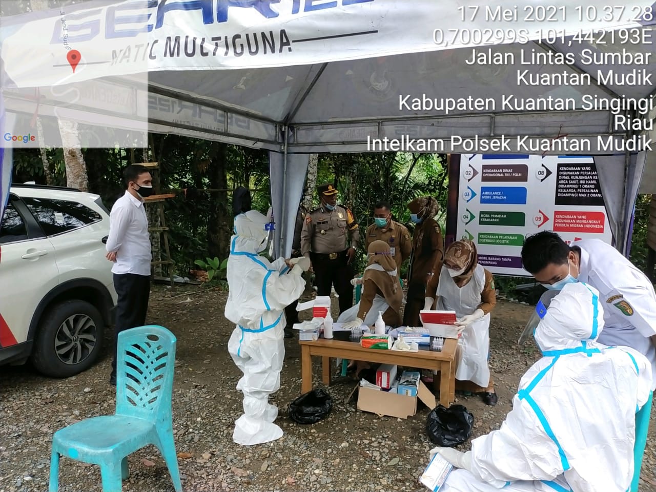 Polres Kuansing dan Instansi Terkait Laksanakan Pemeriksaan Swab Antigen