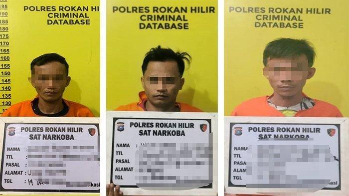 Polisi Gerebek 4 Tersangka Pengedar dan Sedang Transaksi Sabu di Gubuk Daerah Bencah Seribu